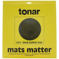 Tonar Black Leather Turntable Mat 5978 
