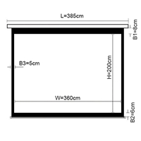 Brateck ESAA162 Motorised 16:9 - 360x200 / 162"