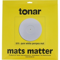 Tonar Pure White Perspex Turntable Mat 5976 