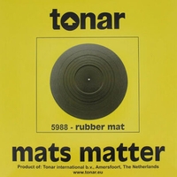 Tonar Rubber Turntable Mat 298 MM Diameter 5988 