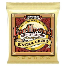 Ernie Ball 2006 Earthwood 80/20 Bronze Extra Light 010-050 Χορδές Ακουστικής Κιθάρας