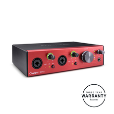 FOCUSRITE CLARETT+ 2PRE  USB AUDIO MIDI INTERFACE 10-IN/4-OUT