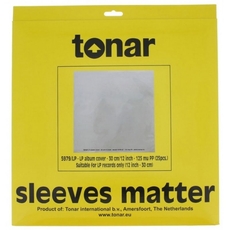 Tonar LP – 12" outer sleeves (25 pcs/pack) 125 MU Heavy Duty 5979