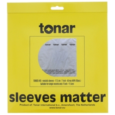 Tonar Nostatic sleeves for 7 inch" - (50 pcs/pack) - 5983