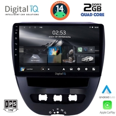 DIGITAL IQ RSB 1707_CPA (10inc) MULTIMEDIA TABLET for CITROEN C1-PEUGEOT 107-TOYOTA AYGO mod. 2005-2014