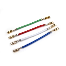 Dual Headshell Cable Set gold pins 