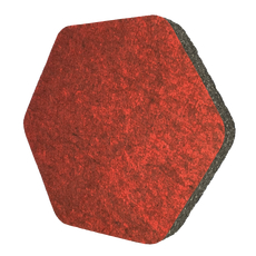 ALPHAcoustic Acoucell Hexa Felt - Red (6 Τεμάχια)