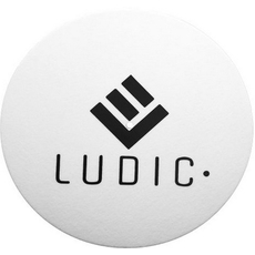 Ludic Anti-static Logo Felt slipmat White NOstatic 