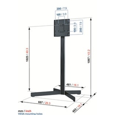 Vogel's EFF 8230 LED/LCD Floor stand MOTION [εως 37'']