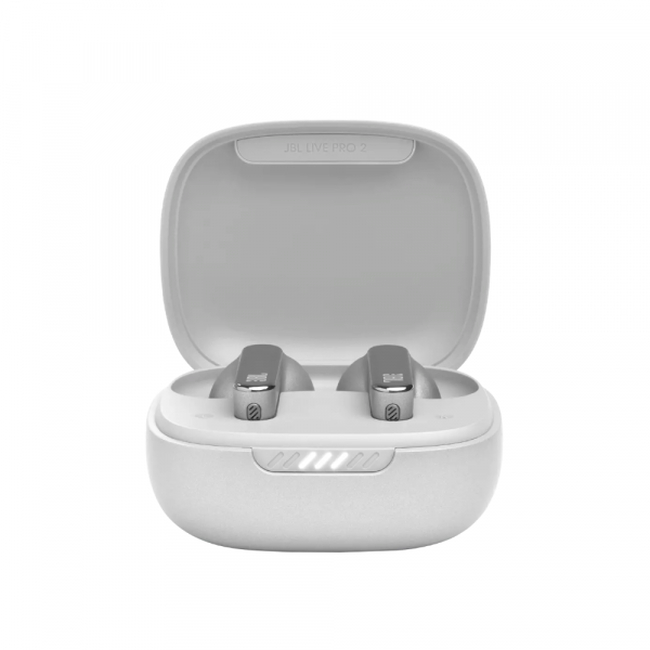 JBL Live Pro 2 TWS, True Wireless Ear-Buds Headphones, True ANC, Wrl. Charging, Touch, (Silver) (JBLLIVEPRO2TWSSIL)