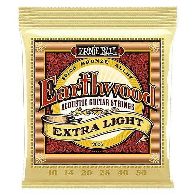 Ernie Ball 2006 Earthwood 80/20 Bronze Extra Light 010-050 Χορδές Ακουστικής Κιθάρας