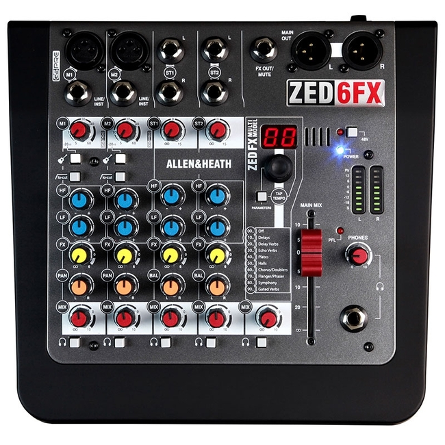 Allen & Heath ZED-6FX - 2 mic 2 stereo