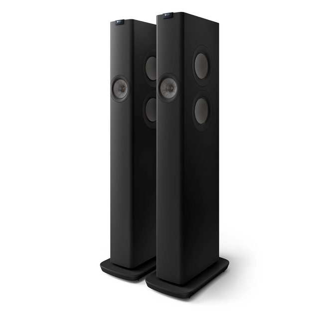 KEF LS60 Wireless HiFi Speakers (Carbon Black)-637203050121-
