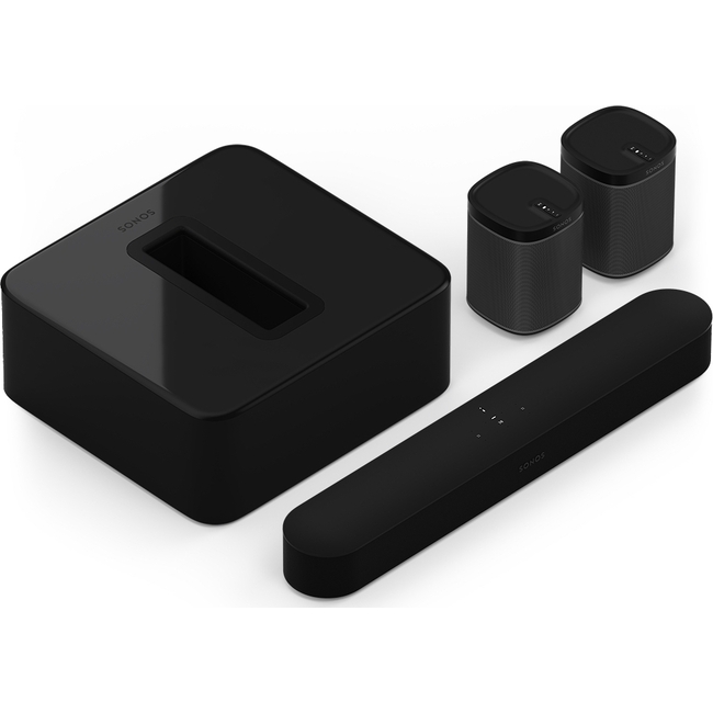 SONOS 5.1 Immersive Set with Sonos Beam, Sub, and One SL - Black