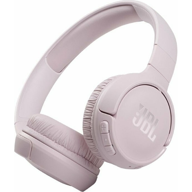 JBL Tune 510BT Pink On-Ear Bluetooth Headphones Earcup control