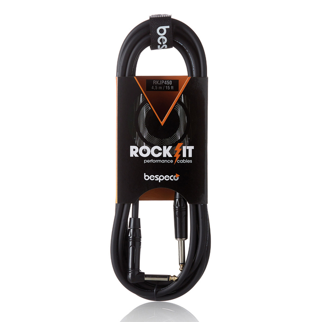 BESPECO RKJP450 ΚΑΛΩΔΙΟ ΟΡΓΑΝΩΝ JACK /JACK ΓΩΝΙΑ 4,5m ROCKIT