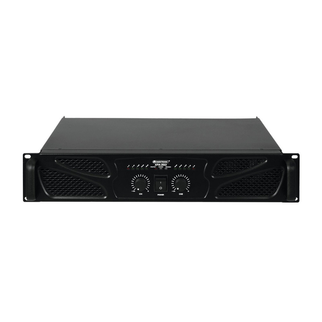 OMNITRONIC XPA-350 PA amplifier with limiter, 2 x 175 W / 4 ohms, 2 x