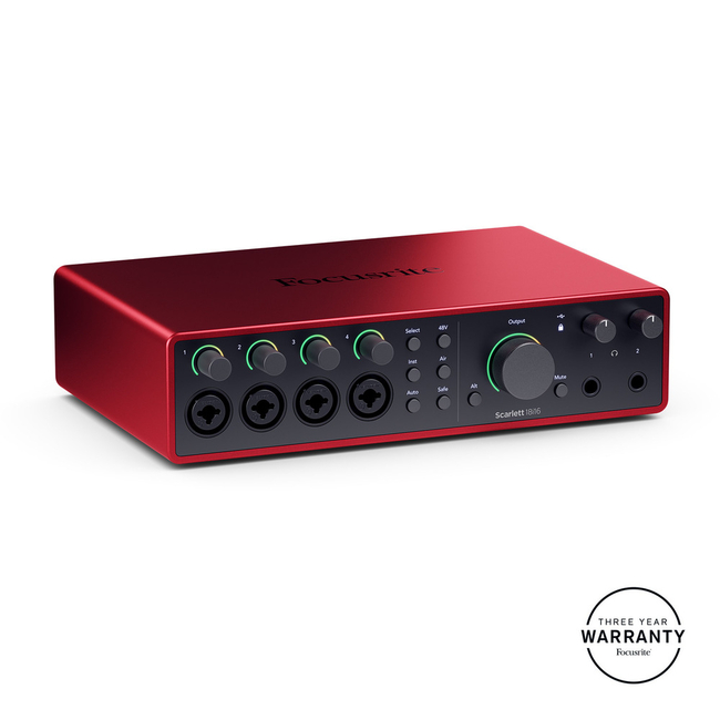 FOCUSRITE SCARLETT 18I16 4TH GEN ΚΑΡΤΑ ΗΧΟΥ USB 18IN/16OUT