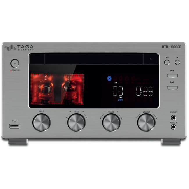 Taga Harmony HTR-1000CD v.2 Hybrid Stereo All in One - Silver