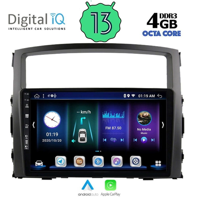 DIGITAL IQ BXD 6446_CPA (9inc) MULTIMEDIA TABLET for MITSUBISHI PAJERO mod. 2006-2013