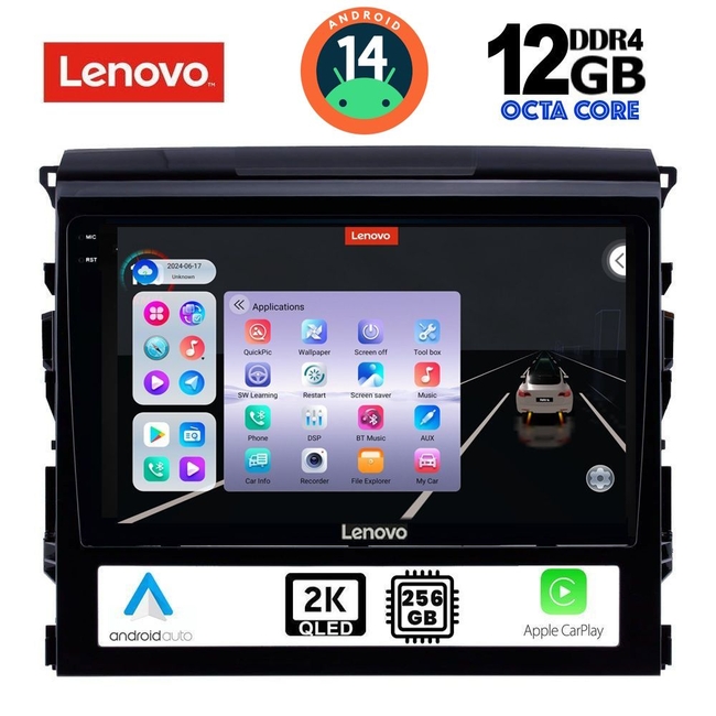 LENOVO SSZ 12725_CPA (9inc) MULTIMEDIA TABLET for TOYOTA LANDCRUISER mod. 2016-2019