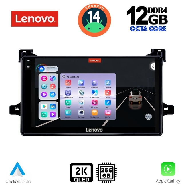 LENOVO SSZ 12727_CPA (9inc) MULTIMEDIA TABLET for TOYOTA PRIUS mod. 2016-2020