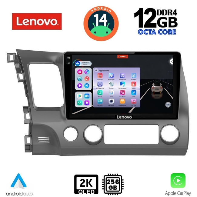 LENOVO SSZ 12188_CPA (10inc) MULTIMEDIA TABLET for HONDA CIVIC 4D mod. 2006-2012