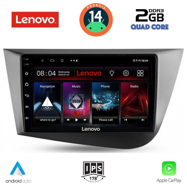 LENOVO LVD 2574_CPA (9inc) MULTIMEDIA TABLET for SEAT LEON mod. 2005-2012