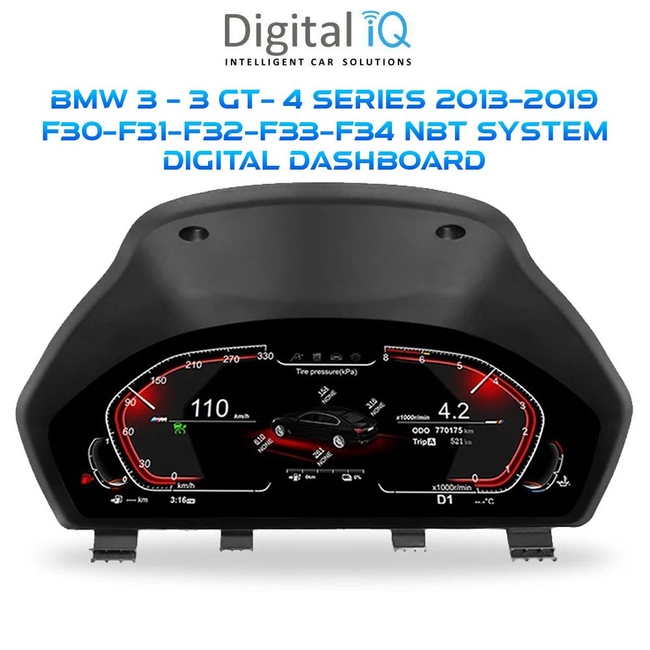 DIGITAL IQ DDD 955_IC (12.3in) BMW 3 - 3 GT - 4 Series F30 - F31 - F32 - F33 - F34 mod. 2013-2019 DIGITAL DASHBOARD