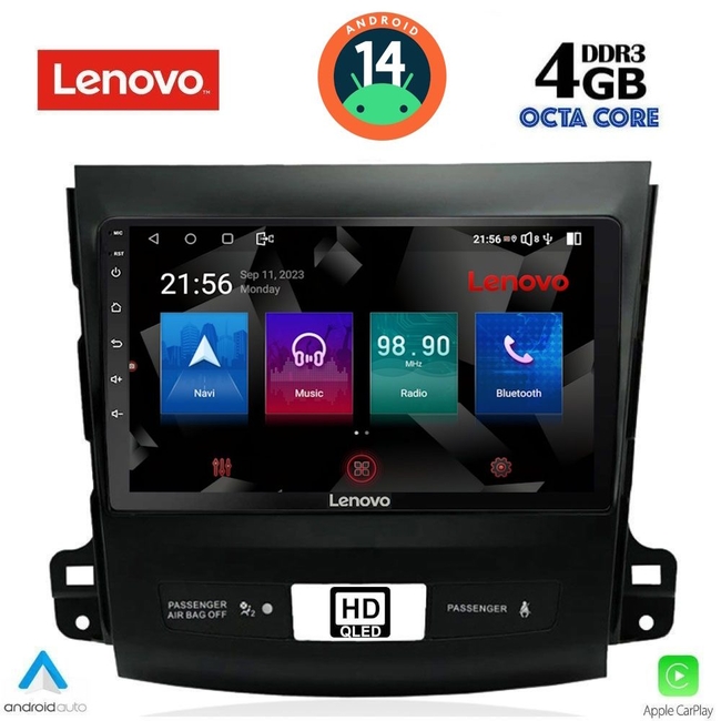 LENOVO SSX 9442_CPA (9inc) MULTIMEDIA TABLET for CITROEN C-CROSSER | MITSUBISHI OUTLANDER | PEUGEOT 4007  mod. 2006-2012