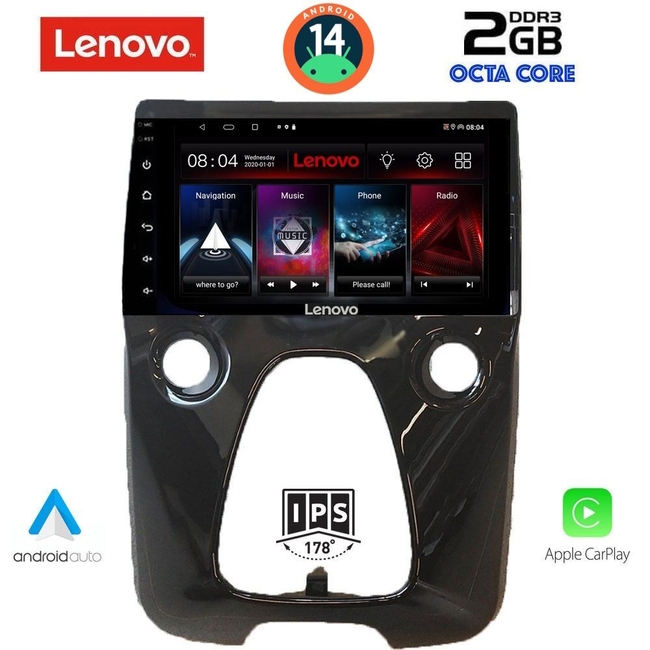 LENOVO LVF 5708_CPA A/C (10inc) MULTIMEDIA TABLET for CITROEN C1-PEUGEOT 108-TOYOTA AYGO mod. 2014&gt;