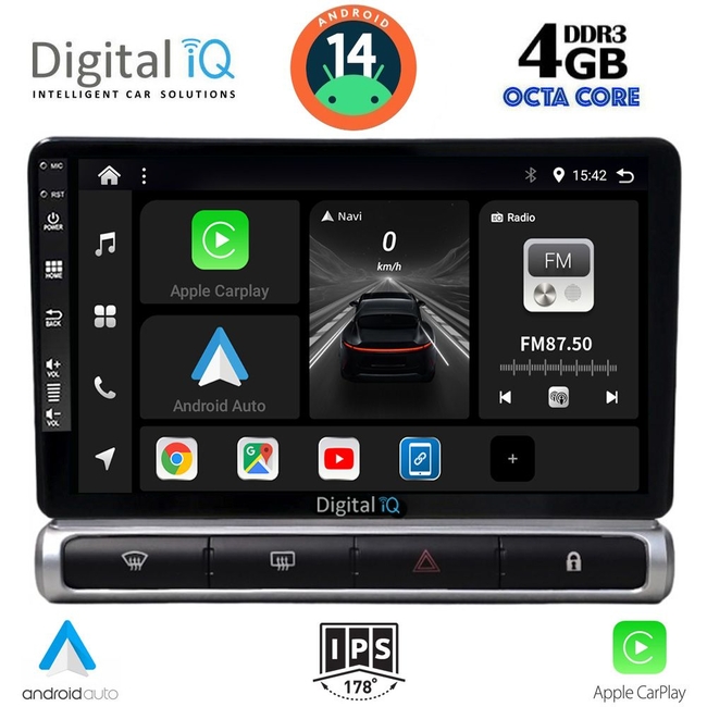 DIGITAL IQ BXF 6093H_CPAA (9inc) MULTIMEDIA TABLET for CITROEN C3 - DS3 mod. 2016> High Version