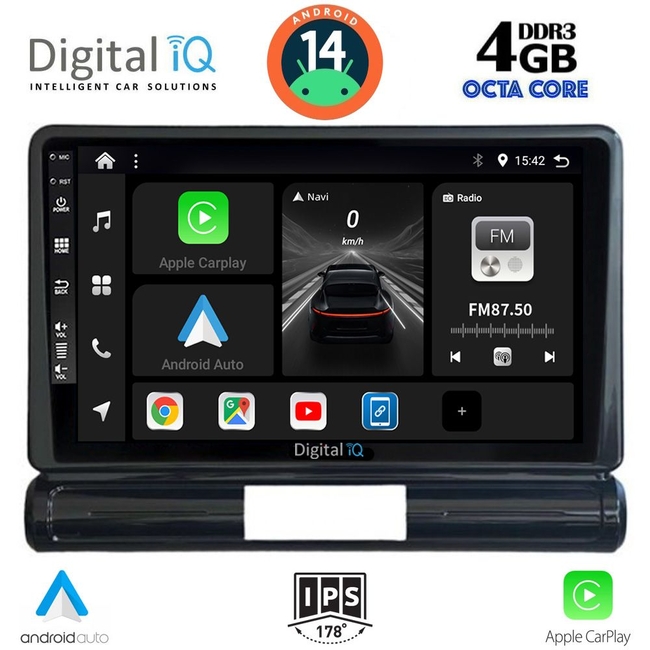 DIGITAL IQ BXF 6093L_CPAA (9inc) MULTIMEDIA TABLET for CITROEN C3 - DS3 mod. 2016> Low Version