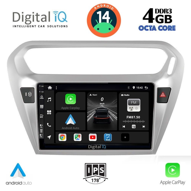 DIGITAL IQ BXF 6511_CPAA (9inc) MULTIMEDIA TABLET for CITROEN ELYSEE – PEUGEOT 301 mod. 2013&gt;