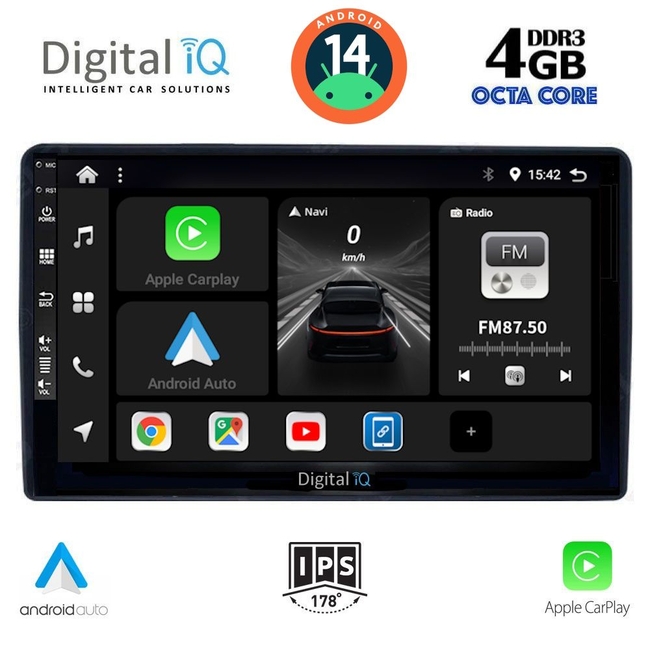 DIGITAL IQ BXF 6081_CPAA (9inc) MULTIMEDIA TABLET for CITROEN – PEUGEOT mod. 2008-2018