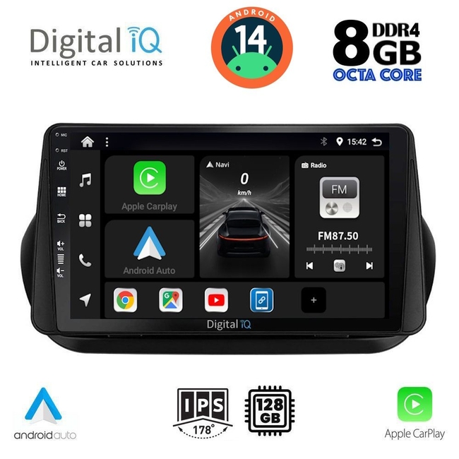 DIGITAL IQ BXF 7142_CPAA (9inc) MULTIMEDIA TABLET for CITROEN – FIAT – PEUGEOT mod. 2008-2018