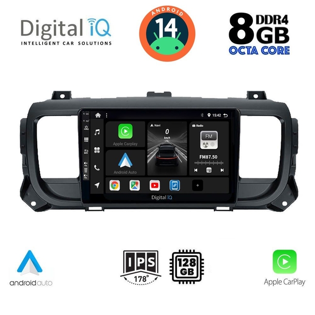 DIGITAL IQ BXF 7729_CPAA (9inc) MULTIMEDIA TABLET for CITROEN JUMPY-SPACETOURER – PEUGEOT EXPERT-TRAVELLER – TOYOTA PROACE mod.2016&gt;