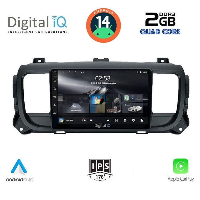 DIGITAL IQ RSB 1729_CPA (9inc) MULTIMEDIA TABLET for CITROEN JUMPY-SPACETOURER – PEUGEOT EXPERT-TRAVELLER - TOYOTA PROACE mod.2016&gt;