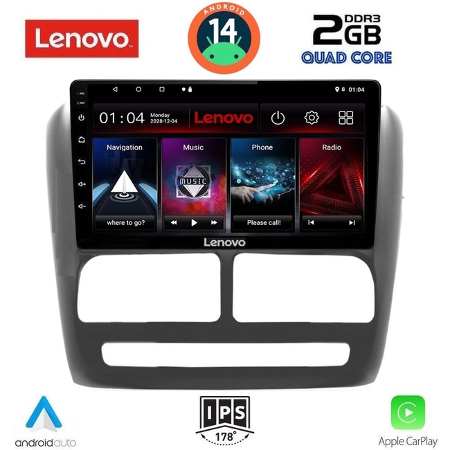 LENOVO LVD 2137_CPA (9inc) MULTIMEDIA TABLET for FIAT DOBLO mod. 2010-2015