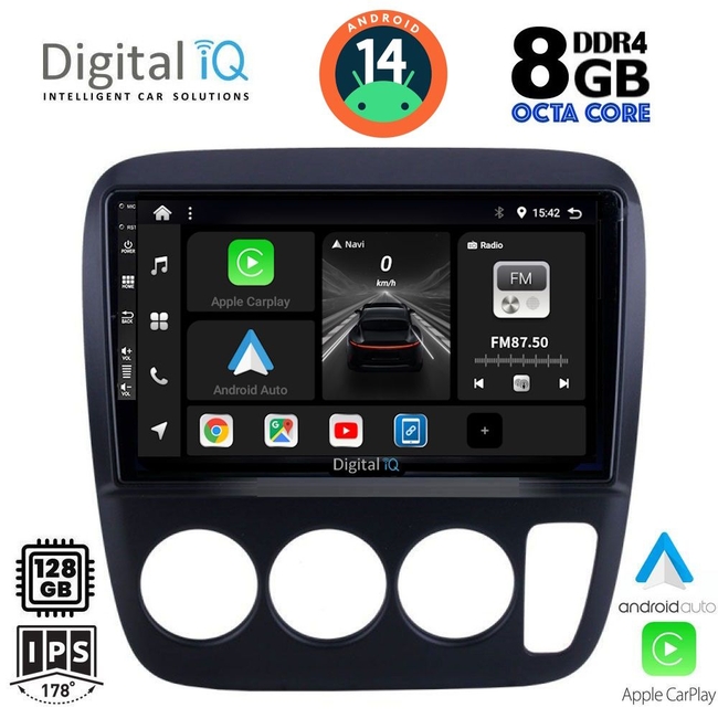 DIGITAL IQ BXF 7196_CPAA A/C (9inc) MULTIMEDIA TABLET for HONDA CRV mod. 1996-2006