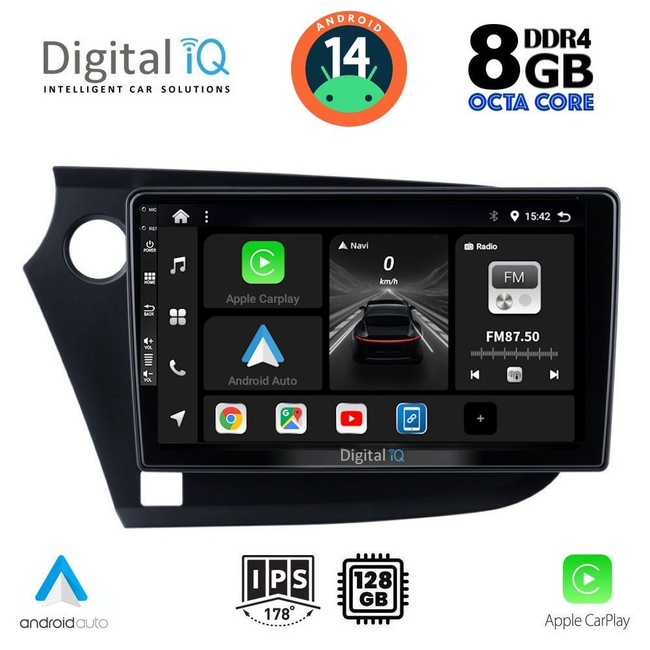 DIGITAL IQ BXF 7205_CPAA (9inc) MULTIMEDIA TABLET for HONDA INSIGHT mod. 2009-2014