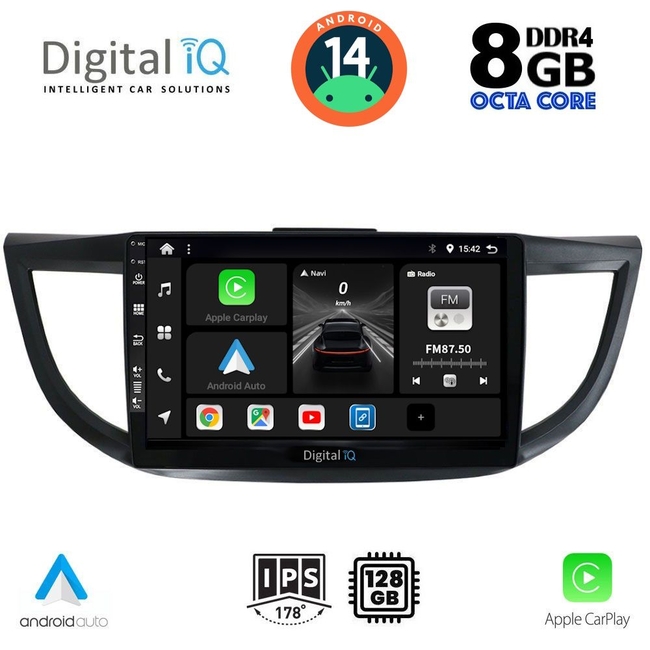 DIGITAL IQ BXF 7198_CPAA (10inc) MULTIMEDIA TABLET for HONDA CRV mod. 2013-2017