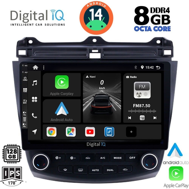 DIGITAL IQ BXF 7182_CPAA (10inc) MULTIMEDIA TABLET for HONDA ACCORD mod. 2003-2007