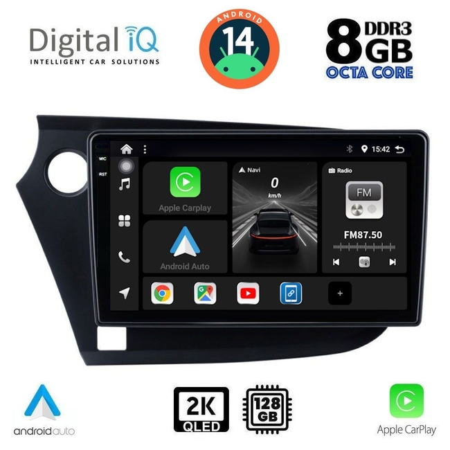 DIGITAL IQ BXF 8205_CPAA (9inc) MULTIMEDIA TABLET for HONDA INSIGHT mod. 2009-2014