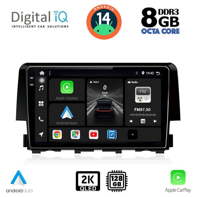 DIGITAL IQ BXF 8191_CPAA (9inc) MULTIMEDIA TABLET for HONDA CIVIC mod. 2016&gt;