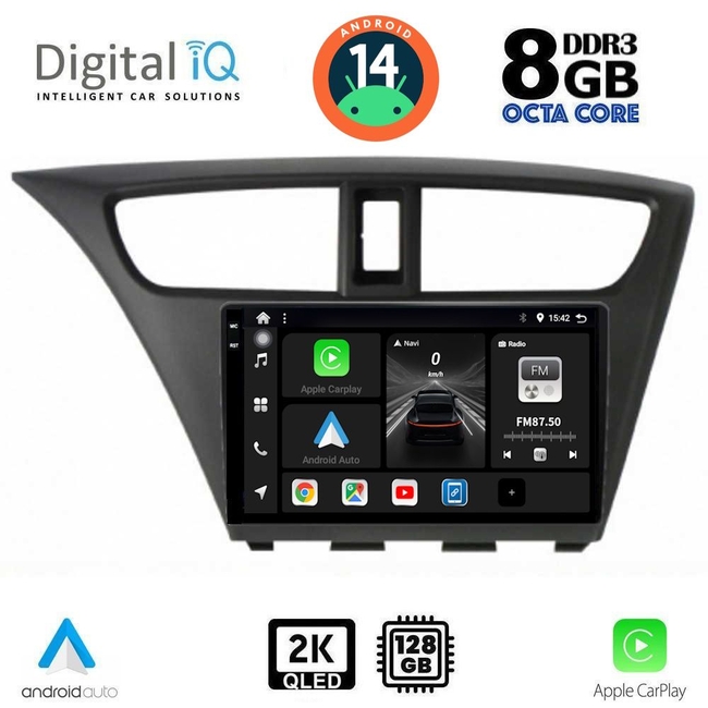 DIGITAL IQ BXF 8190_CPAA (9inc) MULTIMEDIA TABLET for HONDA CIVIC mod. 2012-2016