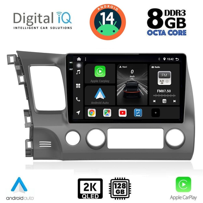 DIGITAL IQ BXF 8188_CPAA (10inc) MULTIMEDIA TABLET for HONDA CIVIC 4D mod. 2006-2012