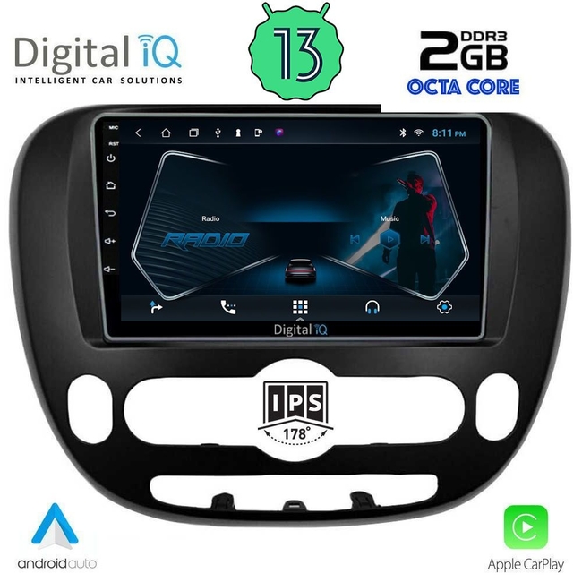 DIGITAL IQ RTC 5321_CPA (9inc) MULTIMEDIA TABLET for KIA SOUL mod. 2014&gt;