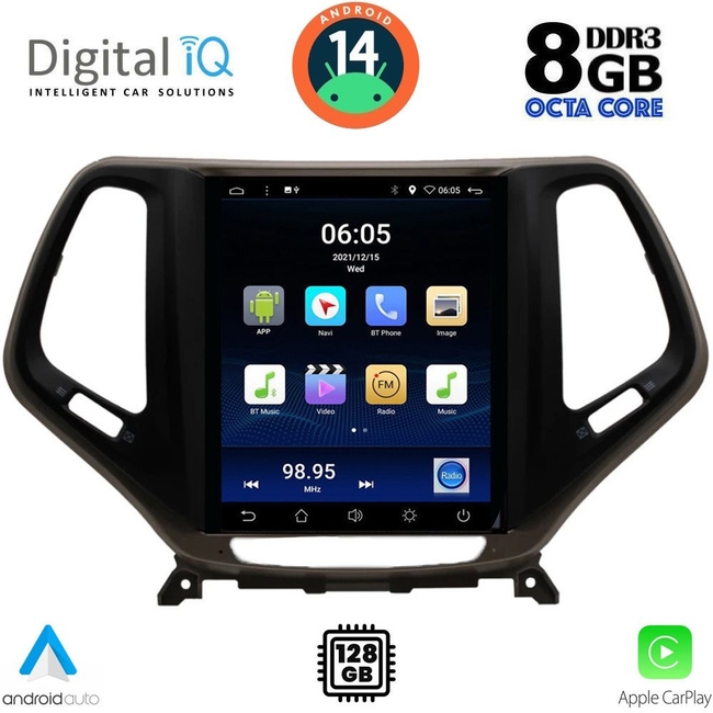 DIGITAL IQ BXF 7984_CPAA TESLA STYLE for JEEP CHEROKEE mod. 2014&gt;