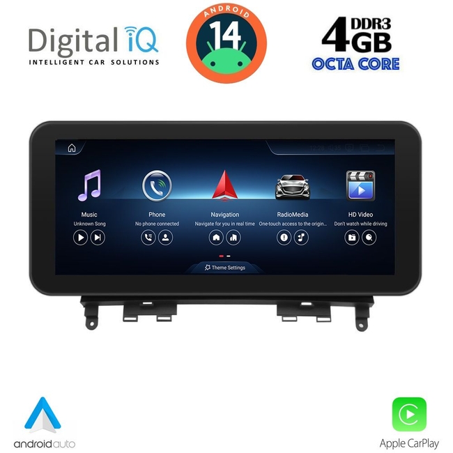 DIGITAL IQ TOP 16984_CPA (10.25'') MULTIMEDIA SYSTEM for MERCEDES C (W204) mod. 2007-2011 (NTG 4.0)